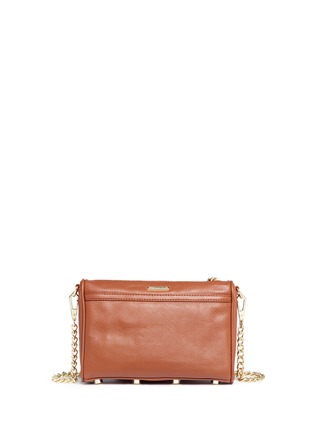 Detail View - Click To Enlarge - REBECCA MINKOFF - 'M.A.C.' curb chain mini leather crossbody bag
