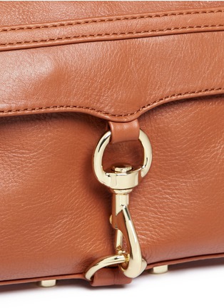  - REBECCA MINKOFF - 'M.A.C.' curb chain mini leather crossbody bag