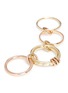 Detail View - Click To Enlarge - SPINELLI KILCOLLIN - Lyra Gold' diamond 18k gold four link ring
