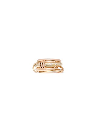 Main View - Click To Enlarge - SPINELLI KILCOLLIN - Lyra Gold' diamond 18k gold four link ring