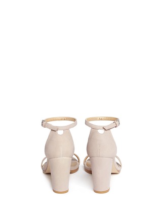 Back View - Click To Enlarge - STUART WEITZMAN - Nearly Nude' block heel leather sandals