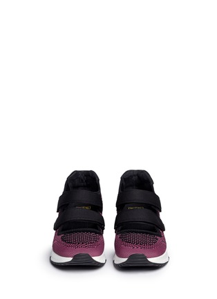 Figure View - Click To Enlarge - ASH - 'Lulu' strap mix knit sneakers