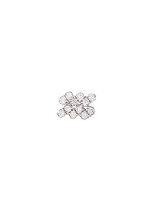 Main View - Click To Enlarge - LOQUET LONDON - Diamond 18k white gold charm – Aquarius