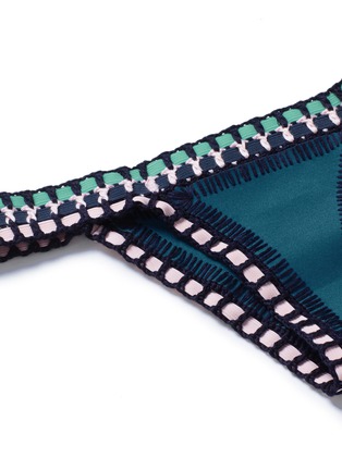 Detail View - Click To Enlarge - KIINI - 'Flor' crochet trim bikini bottoms