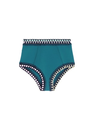 Main View - Click To Enlarge - KIINI - 'Flor' crochet trim high waist bikini bottoms