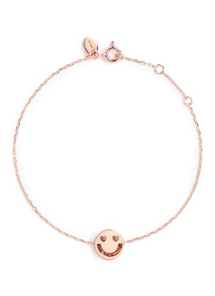 Main View - Click To Enlarge - RUIFIER - 'Smitten' 18k rose gold chain charm bracelet