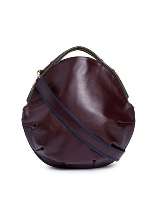 Main View - Click To Enlarge - A-ESQUE - 'Petal Pure' colourblock leather bag