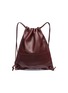 Main View - Click To Enlarge - A-ESQUE - 'Draw Pack 01' leather drawstring backpack