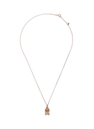 Main View - Click To Enlarge - BAO BAO WAN - Birdcage' diamond freshwater pearl 18k rose gold pendant necklace