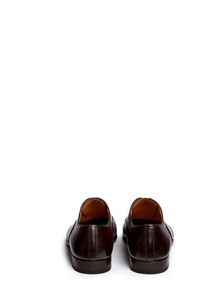 Back View - Click To Enlarge - MAGNANNI - Toe cap six eyelet leather Oxfords