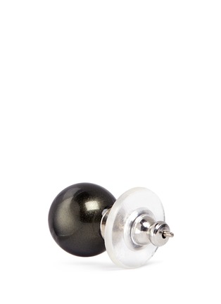 Detail View - Click To Enlarge - KENNETH JAY LANE - Medium coated glass pearl stud earrings