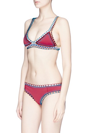Figure View - Click To Enlarge - KIINI - 'Soley' crochet trim bikini top