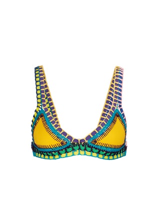 Main View - Click To Enlarge - VALENTINO GARAVANI - Ro' hand crochet triangle bikini top