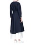 Back View - Click To Enlarge - COMME MOI - Belted cocoon sleeve coat