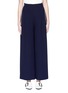 Main View - Click To Enlarge - COMME MOI - Wavy stripe outseam slit cuff wide leg pants