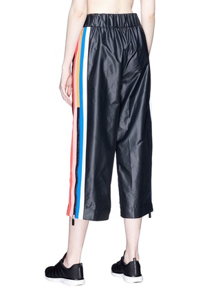 Back View - Click To Enlarge - NO KA’OI - Zip stripe outseam wide leg track pants