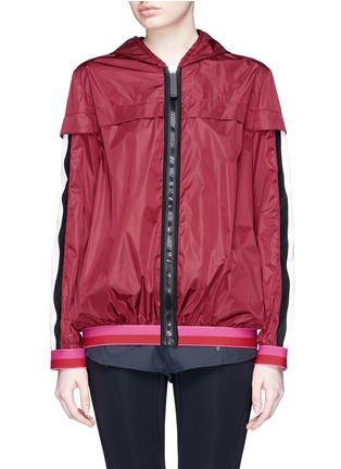 Main View - Click To Enlarge - NO KA’OI - 'Hanuna' stripe sleeve hooded jacket