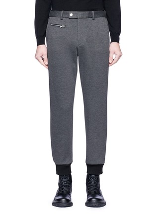 Main View - Click To Enlarge - THEORY - Contrast cuff cropped sweatpants
