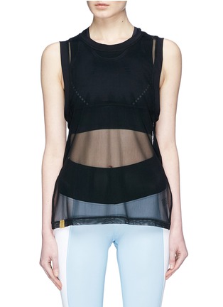 Main View - Click To Enlarge - MONREAL - 'Challenge' mesh performance tank top