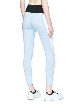 Back View - Click To Enlarge - MONREAL - 'Asana' contrast outseam performance leggings