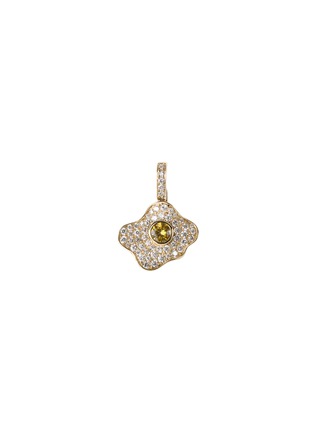 Main View - Click To Enlarge - KHAI KHAI - 'Gummy Fried Egg' diamond sapphire clip-on charm
