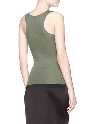 Back View - Click To Enlarge - CRUSH COLLECTION - Silk-cotton rib knit tank top