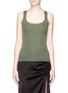 Main View - Click To Enlarge - CRUSH COLLECTION - Silk-cotton rib knit tank top