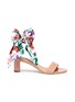 Main View - Click To Enlarge - SALVATORE FERRAGAMO - 'Tursi' detachable ribbon ankle strap patent leather sandals