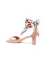Figure View - Click To Enlarge - SALVATORE FERRAGAMO - 'Tursi' detachable ribbon ankle strap patent leather sandals