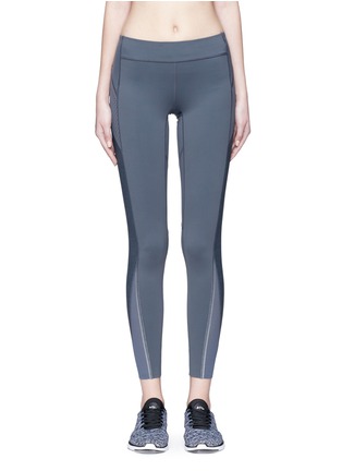 Main View - Click To Enlarge - PARTICLE FEVER - Lasercut pocket panel performance leggings