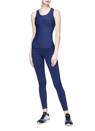 Figure View - Click To Enlarge - PARTICLE FEVER - Mesh panel performance leggings