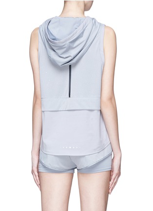 Back View - Click To Enlarge - PARTICLE FEVER - Mesh sleeveless performance hoodie