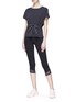Figure View - Click To Enlarge - PARTICLE FEVER - Drawstring waist performance top