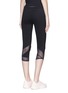 Back View - Click To Enlarge - PARTICLE FEVER - Mesh hem cropped performance leggings