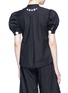 Back View - Click To Enlarge - XIAO LI - 'Robot' slogan print back puff sleeve poplin shirt