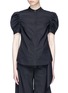 Main View - Click To Enlarge - XIAO LI - 'Robot' slogan print back puff sleeve poplin shirt