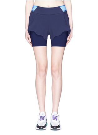 Main View - Click To Enlarge - 72883 - 'Turf' scalloped performance shorts