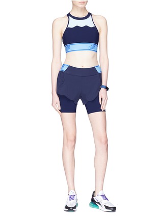 Figure View - Click To Enlarge - 72883 - 'Turf' scalloped performance shorts