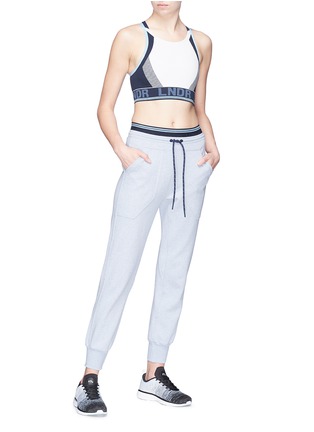 Figure View - Click To Enlarge - 72883 - 'Synergy' contrast waist track pants