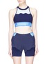 Main View - Click To Enlarge - 72883 - 'Swell' cutout back colourblock sports bra