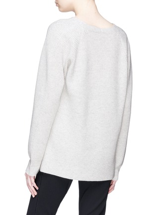 Back View - Click To Enlarge - THE ROW - 'Arabelle' cashmere-silk rib knit sweater