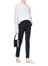 Figure View - Click To Enlarge - THE ROW - 'Arabelle' cashmere-silk rib knit sweater