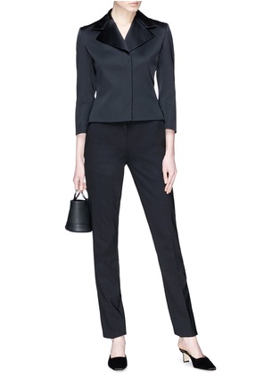 Figure View - Click To Enlarge - THE ROW - 'Cinda' satin cropped jacket