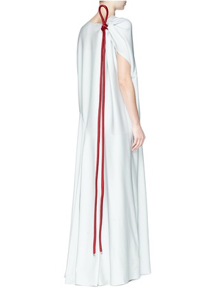 Back View - Click To Enlarge - THE ROW - 'Clida' tie shoulder silk dress