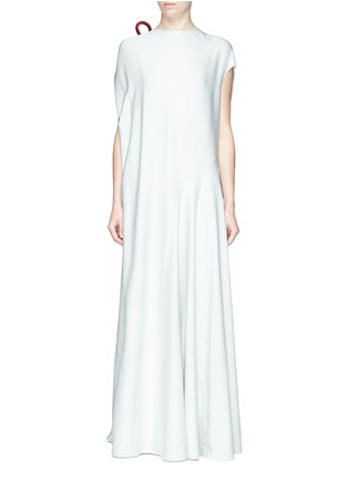 Main View - Click To Enlarge - THE ROW - 'Clida' tie shoulder silk dress