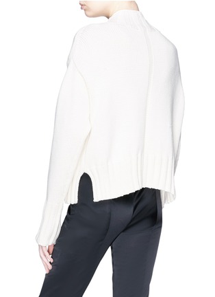 Back View - Click To Enlarge - THE ROW - 'Gracie' chunky rib knit border sweater