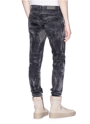 Back View - Click To Enlarge - FEAR OF GOD - 'Holy Water' tie-dye washed selvedge jeans