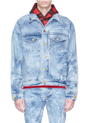 Main View - Click To Enlarge - FEAR OF GOD - 'Holy Water' tie-dye washed denim jacket