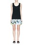 Main View - Click To Enlarge - EMILIO PUCCI - Ruffle graphic print peplum sleeveless dress