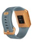 Detail View - Click To Enlarge - FITBIT - Ionic fitness watch – Slate Blue/Burnt Orange